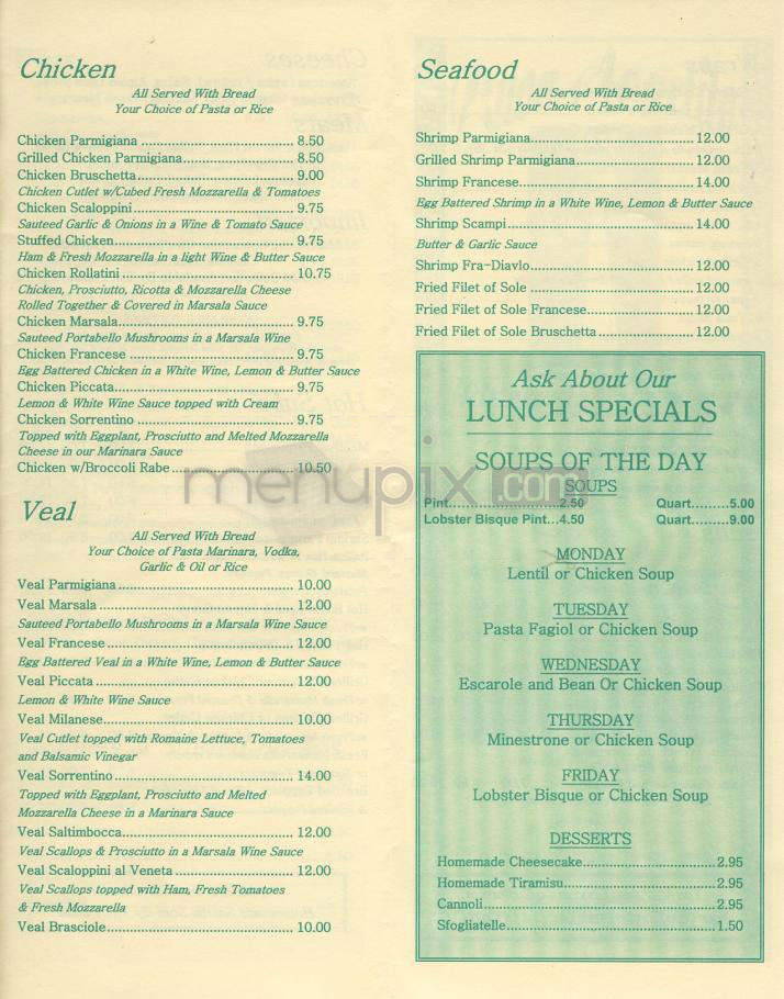 Buon Appetito Ristorante & Pizzeria - Jersey City, NJ menu_pic