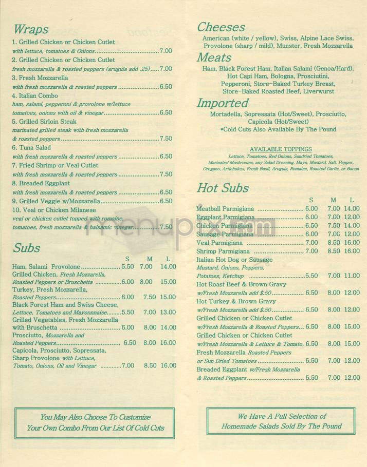 Buon Appetito Ristorante & Pizzeria - Jersey City, NJ menu_pic