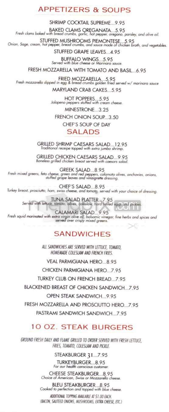 Cafe 31st - New York, NY menu_pic