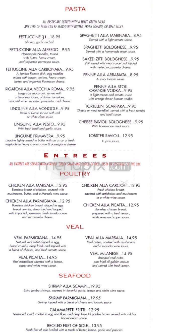 Cafe 31st - New York, NY menu_pic