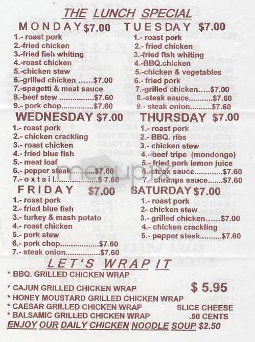 Cafe Cello - New York, NY menu_pic