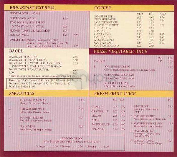 Cafe Duke - New York, NY menu_pic