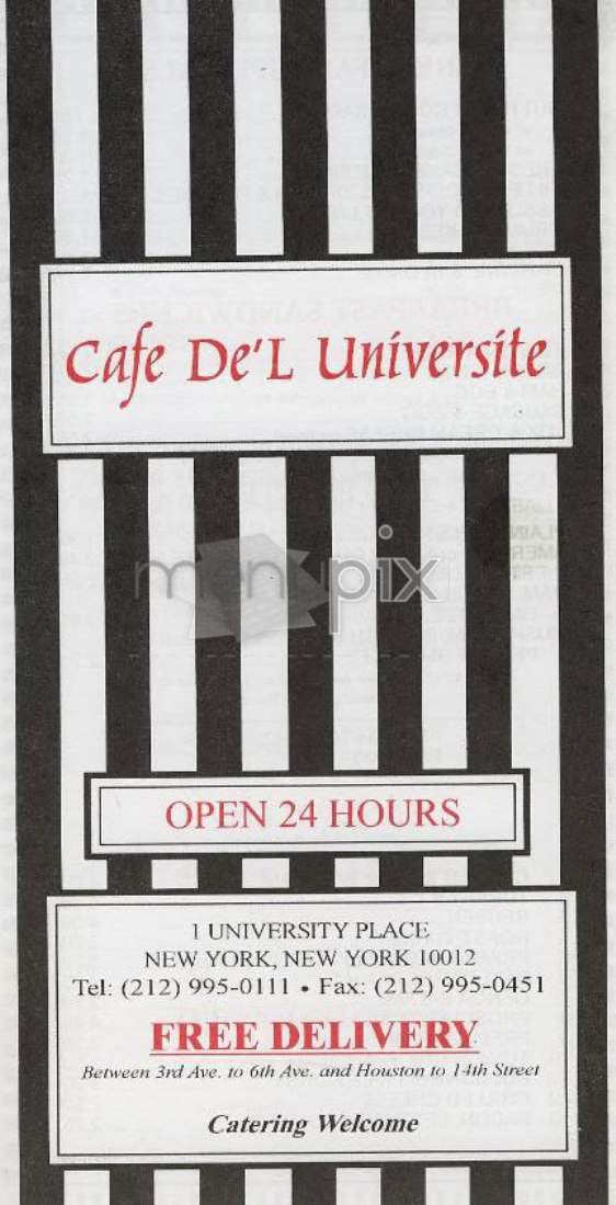 /300547/Cafe-Dul-University-New-York-NY - New York, NY