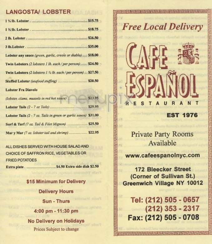 /300550/Cafe-Espanol-New-York-NY - New York, NY