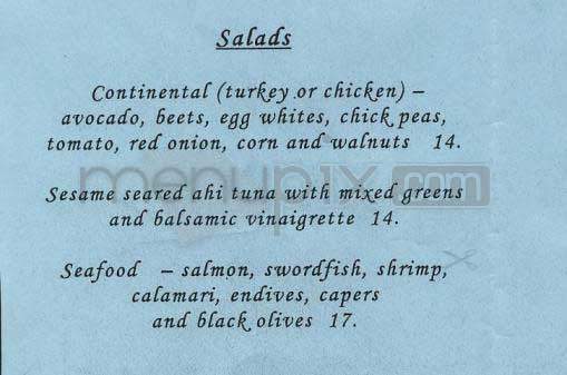 Cafe Greco - New York, NY menu_pic
