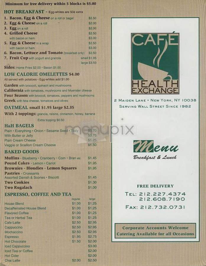 /300561/Cafe-Health-Exchange-New-York-NY - New York, NY