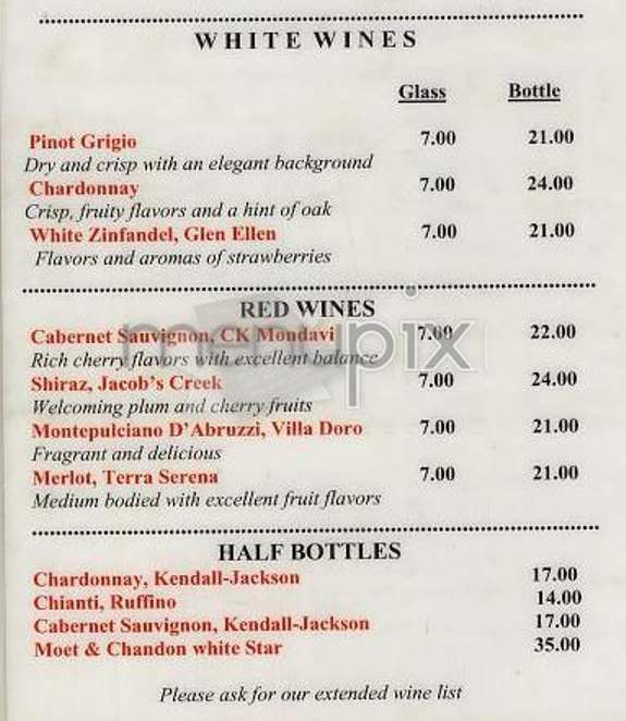 Cafe Palermo - New York, NY menu_pic