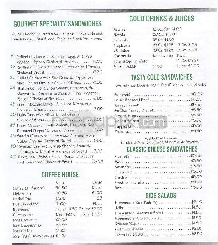 Cafe Pom Pom - New York, NY menu_pic
