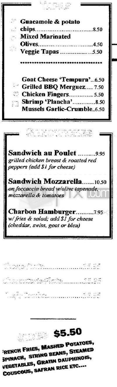Cafe Charbon Epicerie - New York, NY menu_pic