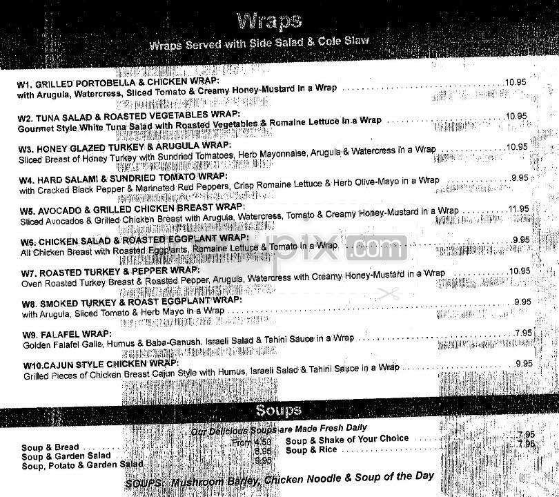 Cafe Classico - New York, NY menu_pic