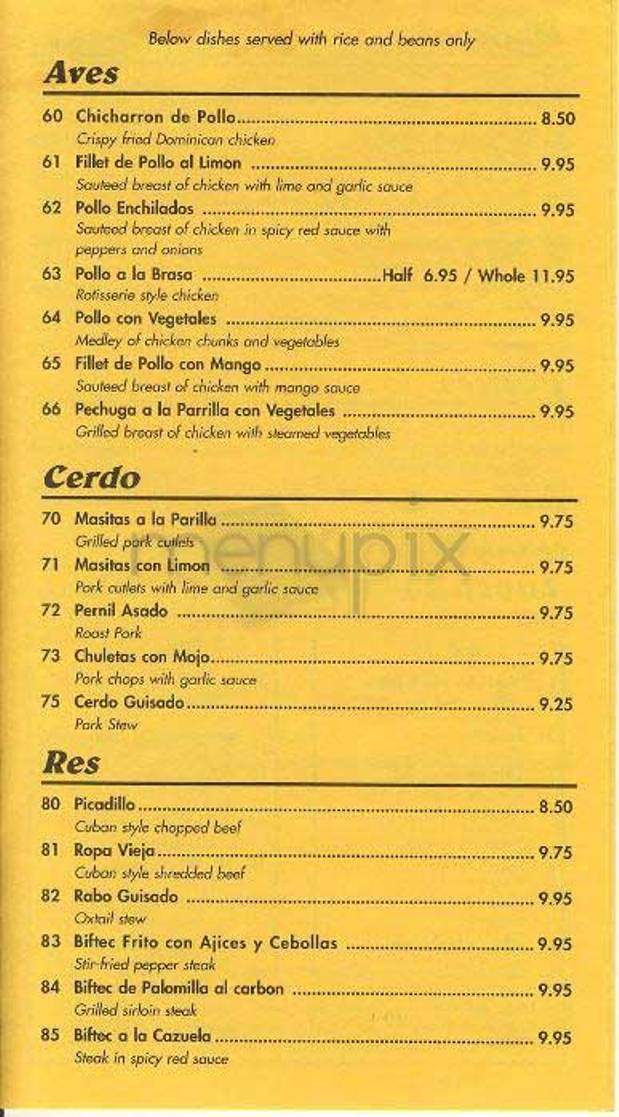Cafe Con Leche - Wappingers Falls, NY menu_pic