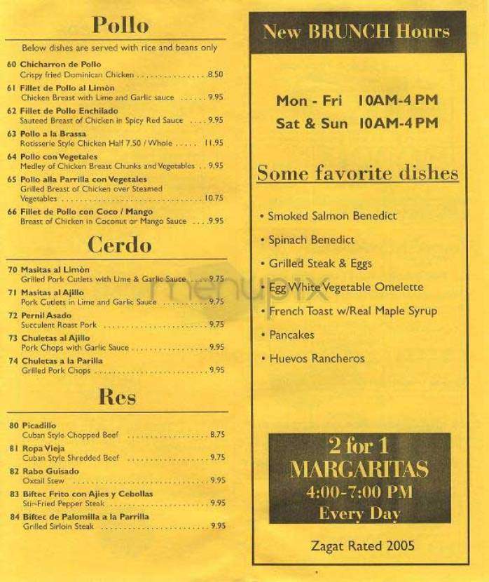 Cafe Con Leche - New York, NY menu_pic