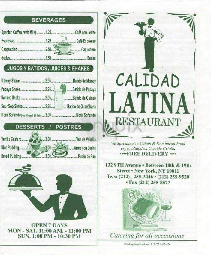 /300611/Calidad-Latina-New-York-NY - New York, NY