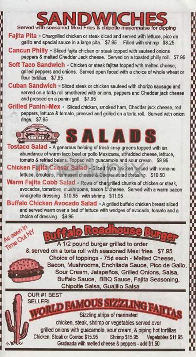Caliente Cab Co - New York, NY menu_pic