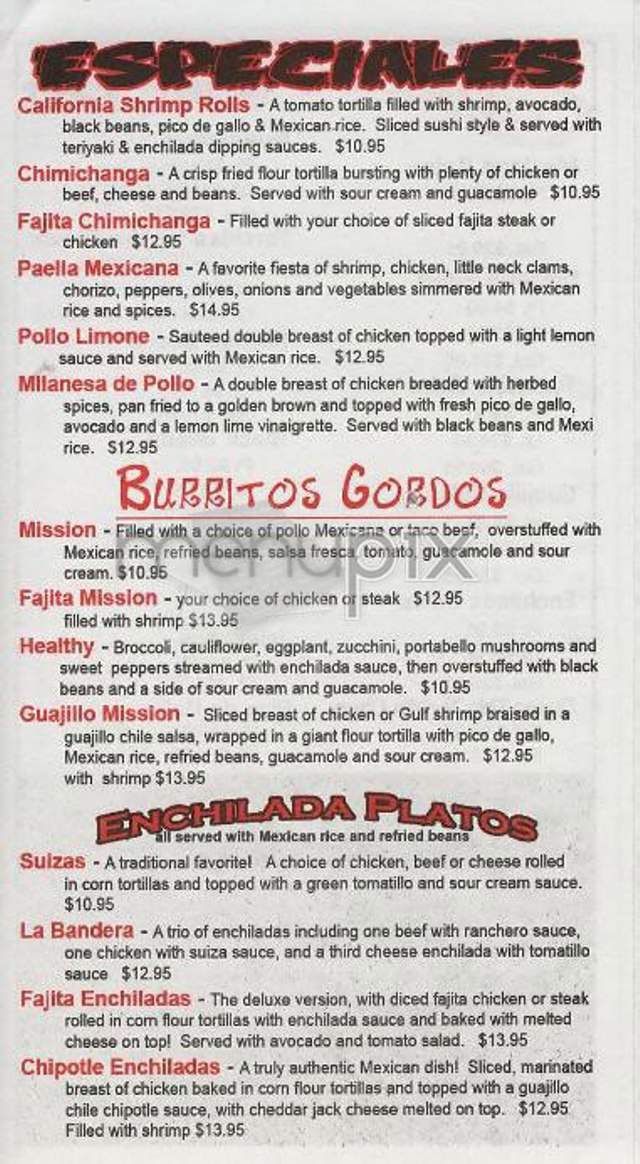 Caliente Cab Co - New York, NY menu_pic
