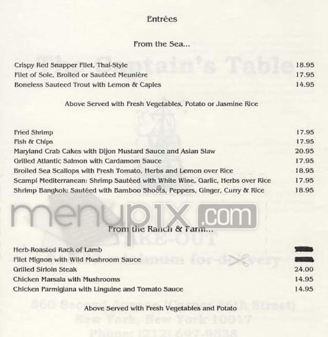 /300624/The-Captains-Table-New-York-NY - New York, NY