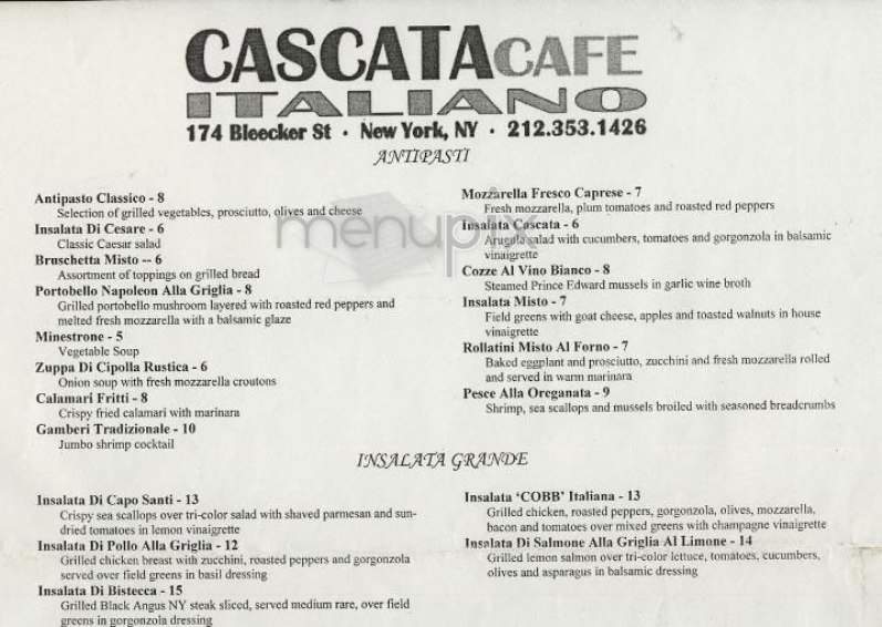 /304196/Cascata-Cafe-Italiano-New-York-NY - New York, NY