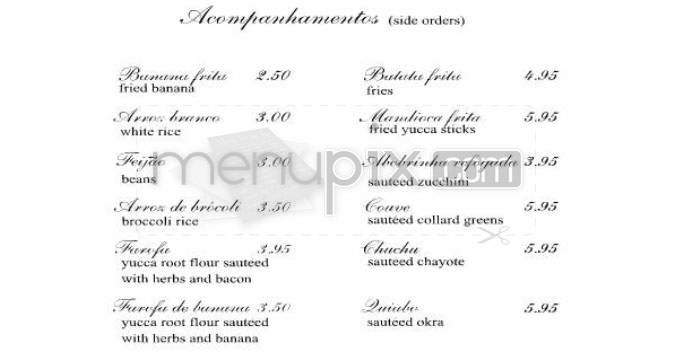 Casa - New York, NY menu_pic
