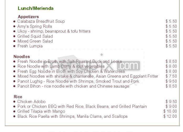 Cendrillon - New York, NY menu_pic