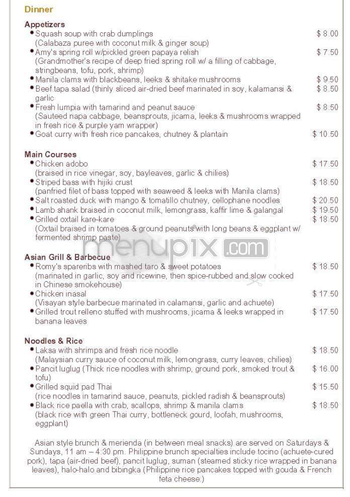 Cendrillon - New York, NY menu_pic