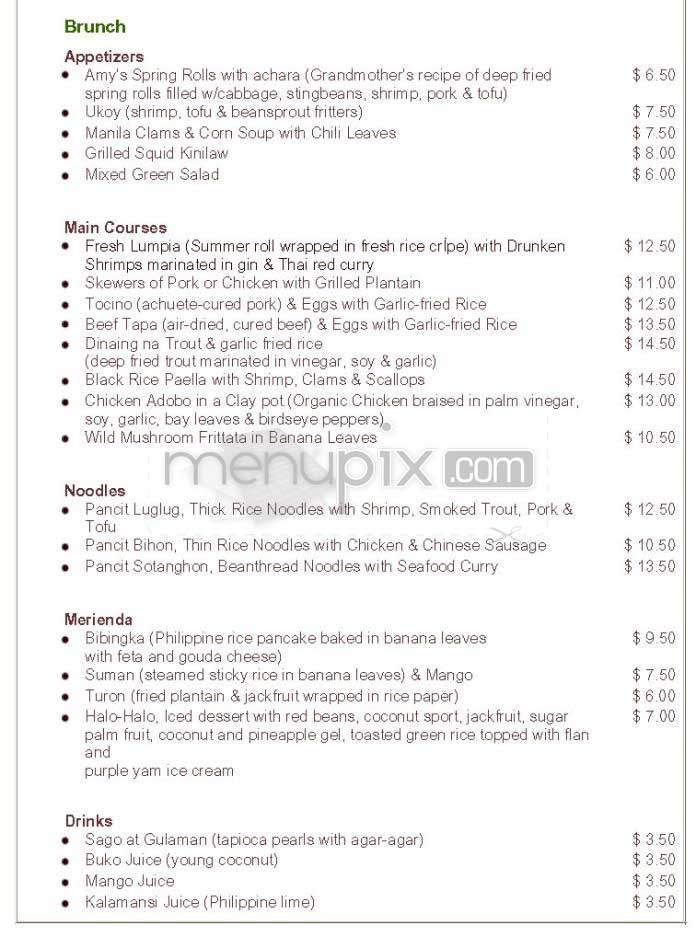 Cendrillon - New York, NY menu_pic