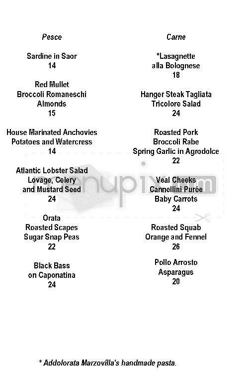Cento Vini - New York, NY menu_pic