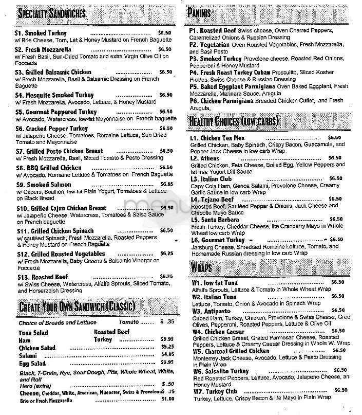 C'est Bon Cafe - New York, NY menu_pic