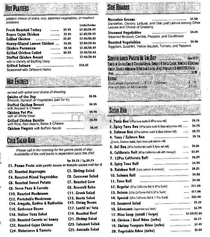 C'est Bon Cafe - New York, NY menu_pic