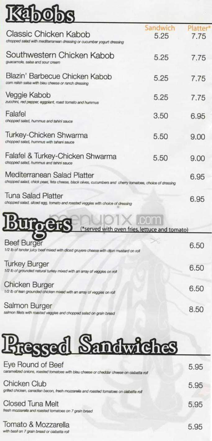 Chicken Cabaret - New York, NY menu_pic