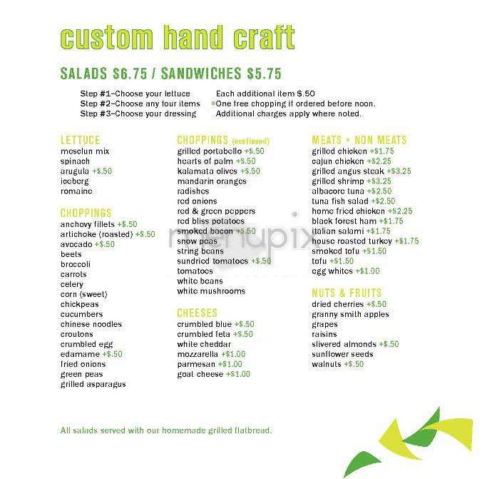 Chop't - New York, NY menu_pic