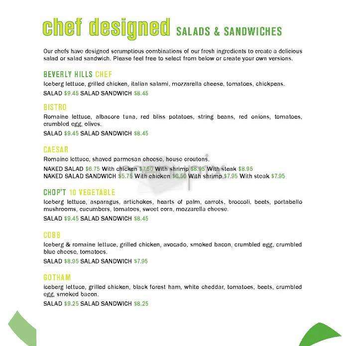 Chop't - New York, NY menu_pic