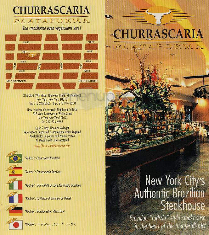 Churrascaria Plataforma - New York, NY menu_pic