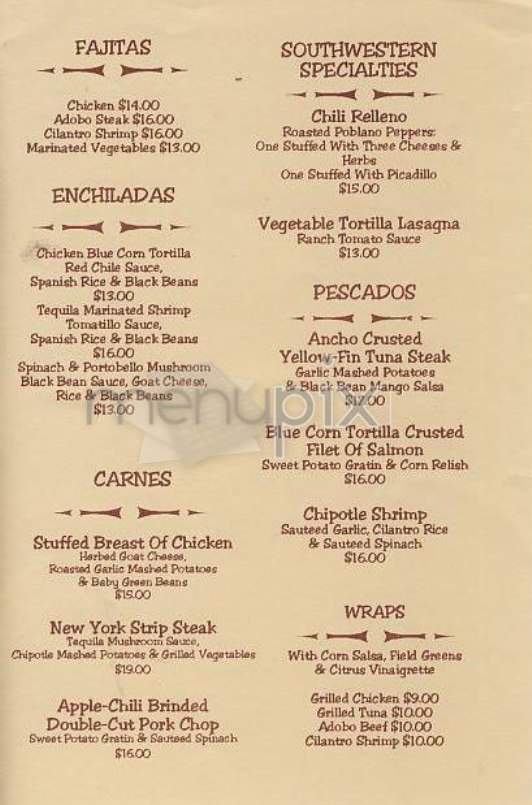 Cilantro - New York, NY menu_pic