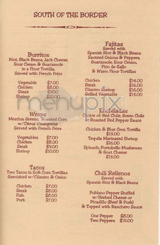 Cilantro - Dundee, MI menu_pic
