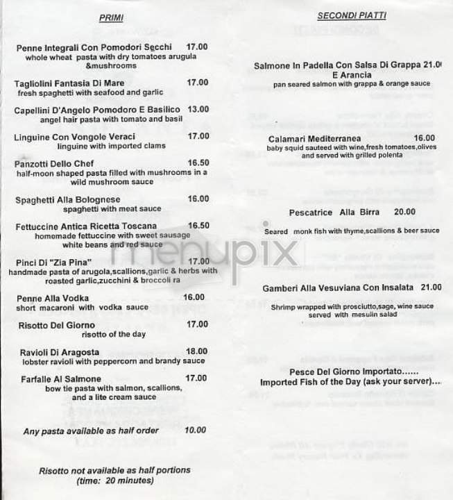 Silvio Gamba's Cinqvanta - New York, NY menu_pic