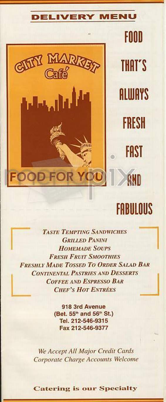 /300764/City-Market-Cafe-New-York-NY - New York, NY