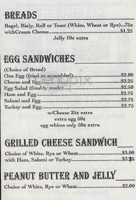 Classic Coffee Shop - New York, NY menu_pic