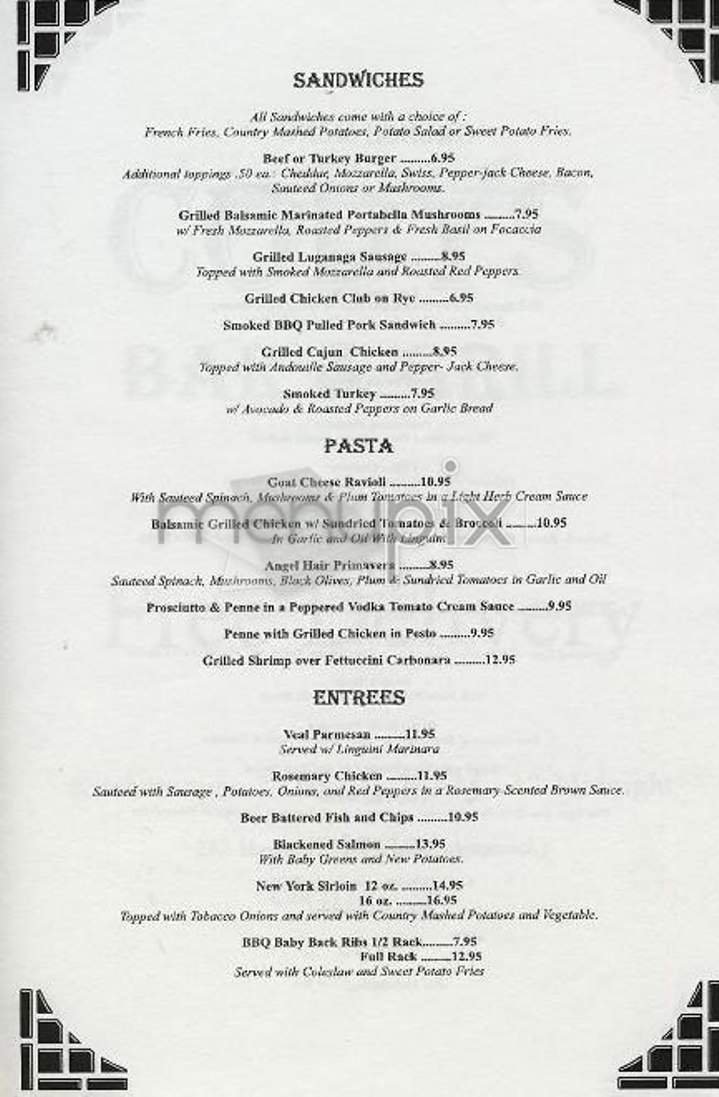 Cody's Bar & Grill - New York, NY menu_pic