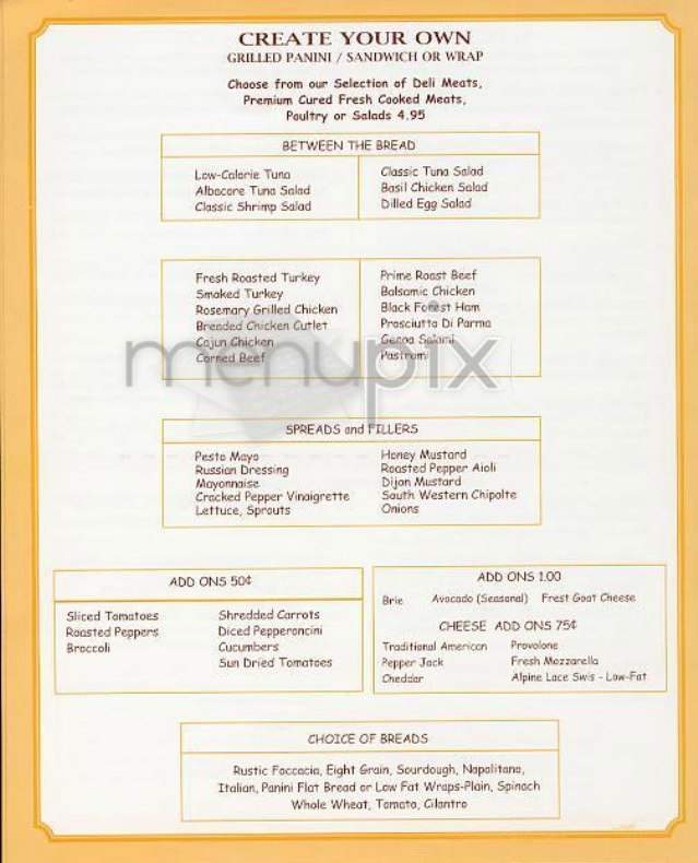 Columbus Gourmet Food - New York, NY menu_pic