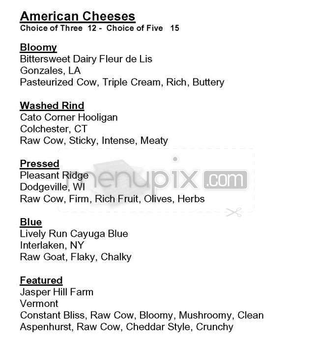 Compass - New York, NY menu_pic