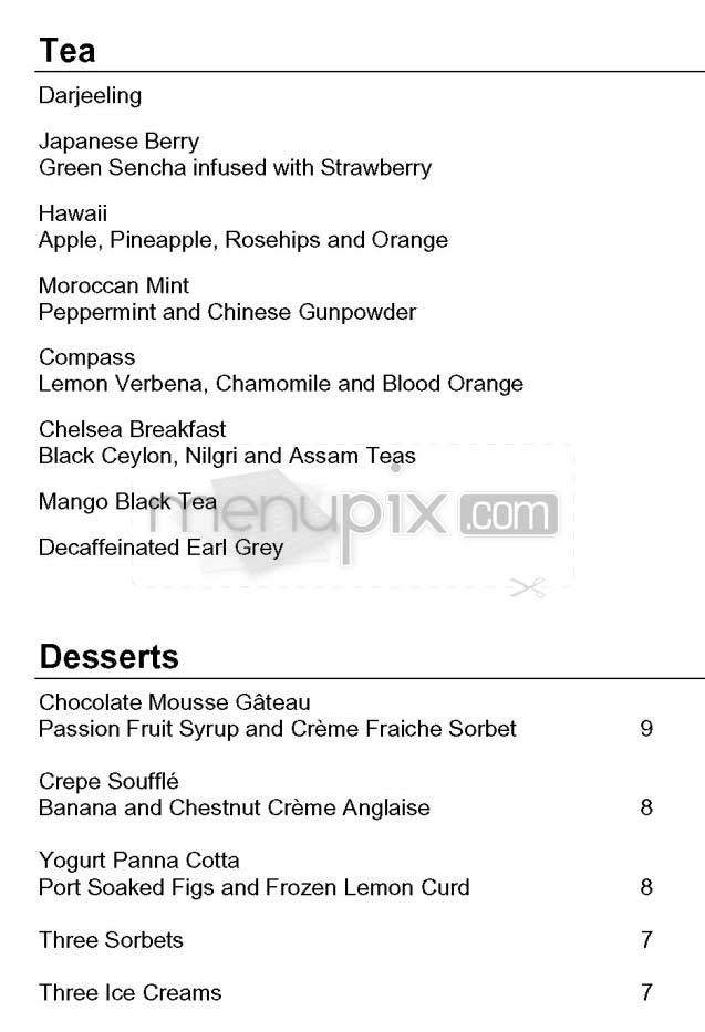 Compass - New York, NY menu_pic