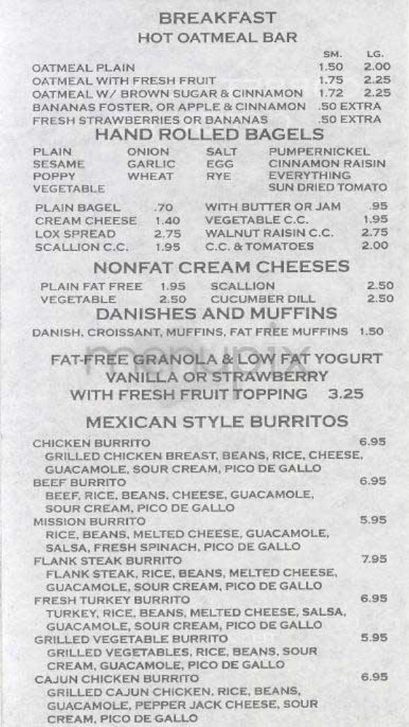 Corbet & Conley - New York, NY menu_pic