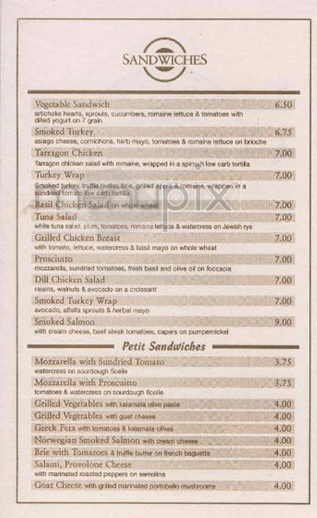 Corrado Bread - New York, NY menu_pic