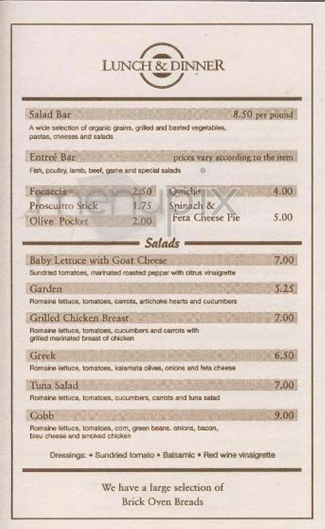 Corrado Bread - New York, NY menu_pic