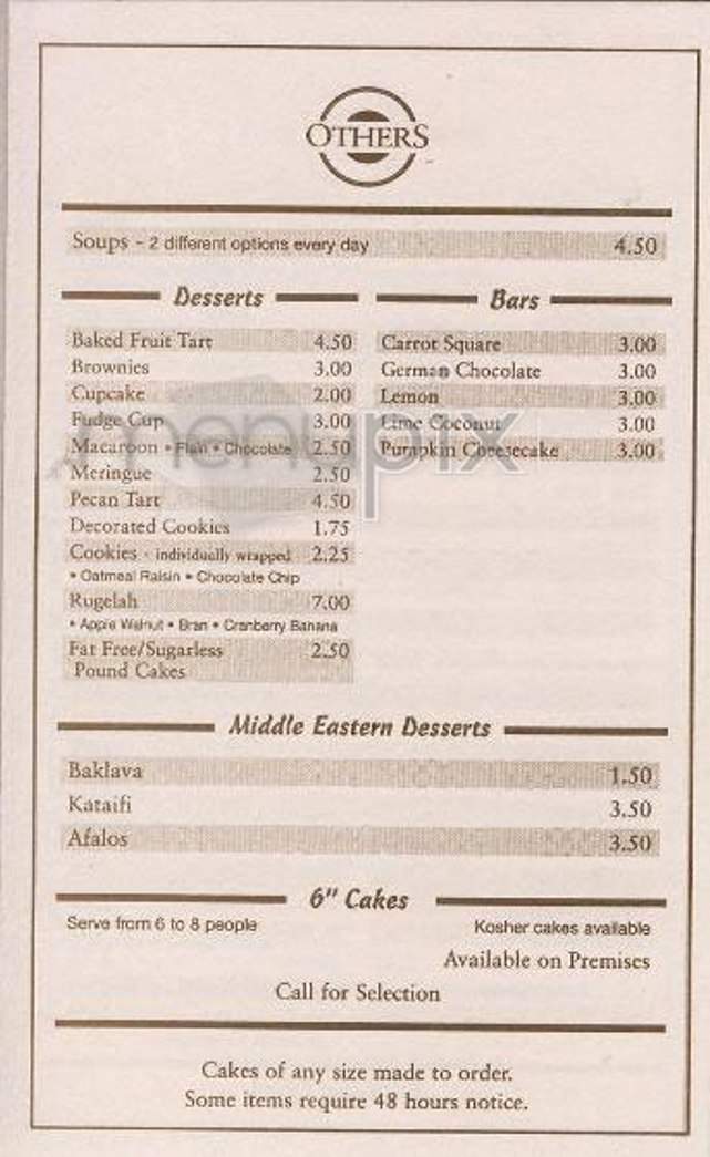 Corrado Bread - New York, NY menu_pic