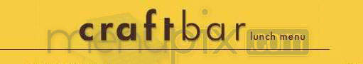 Craftbar - New York, NY menu_pic