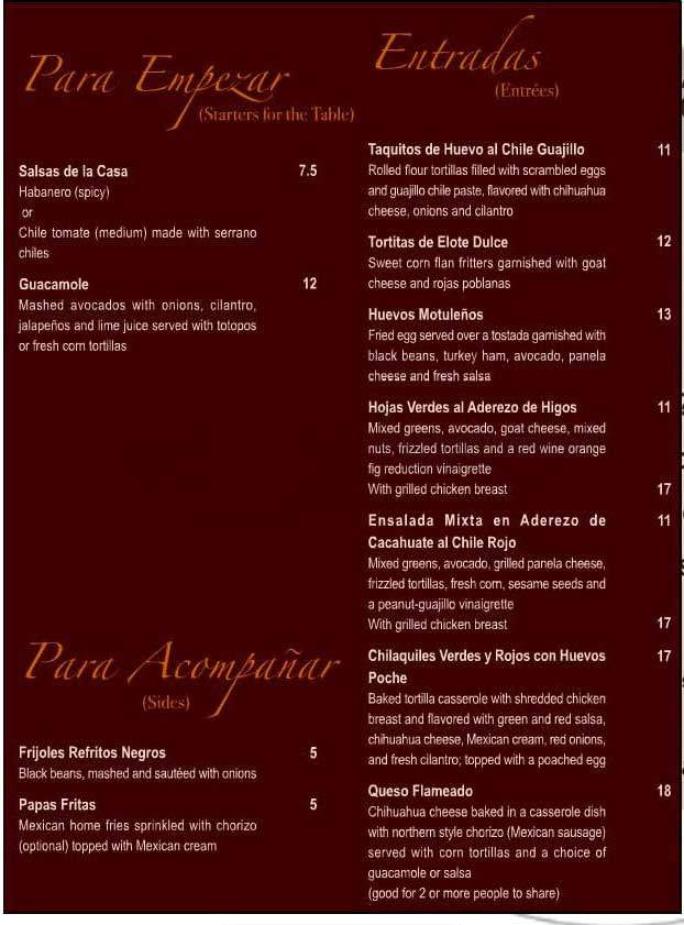 Crema - New York, NY menu_pic