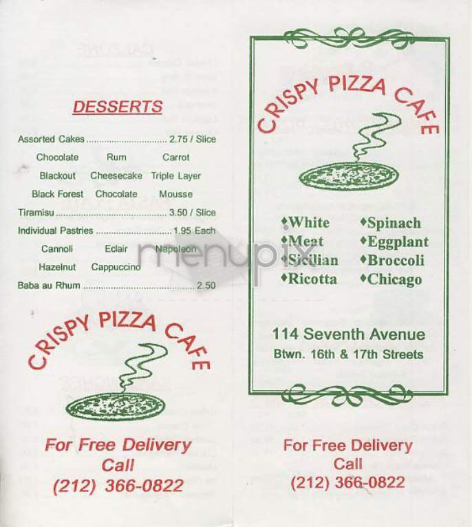 /300894/Crispy-Pizza-Cafe-New-York-NY - New York, NY