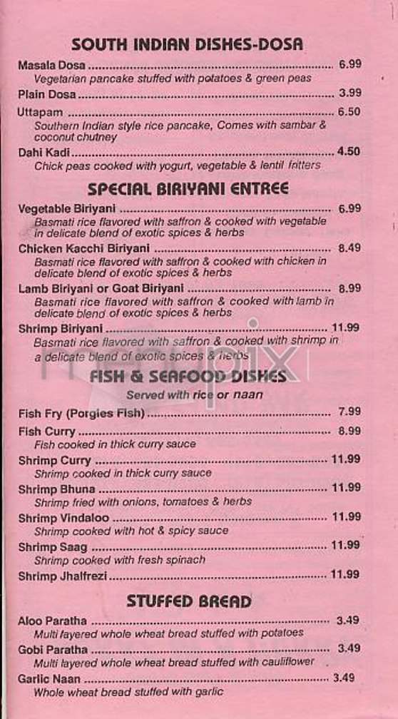 Curry In A Hurry - Kansas City, MO menu_pic