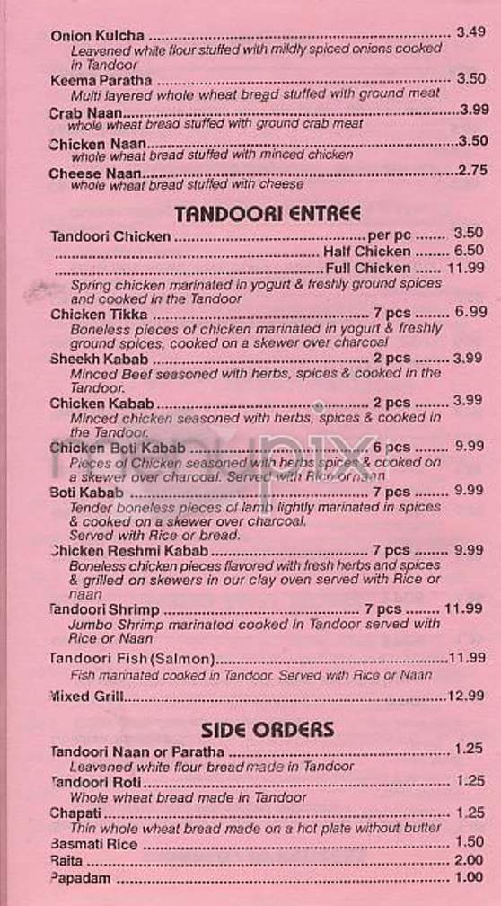Curry In A Hurry - Kansas City, MO menu_pic